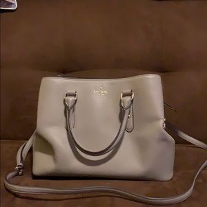 Kate Spade Grey Satchel with Adjustable Strap